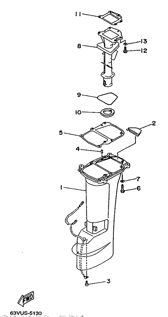 Upper casing