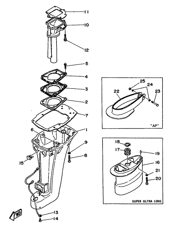 Upper casing