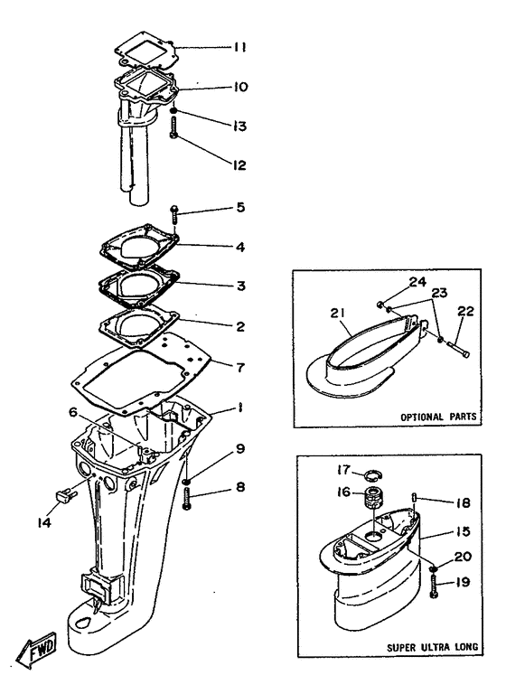 Upper casing