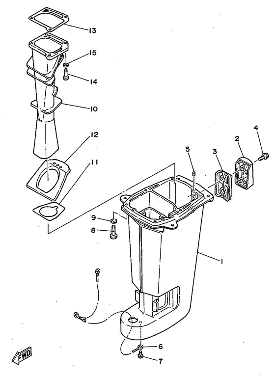 Upper casing