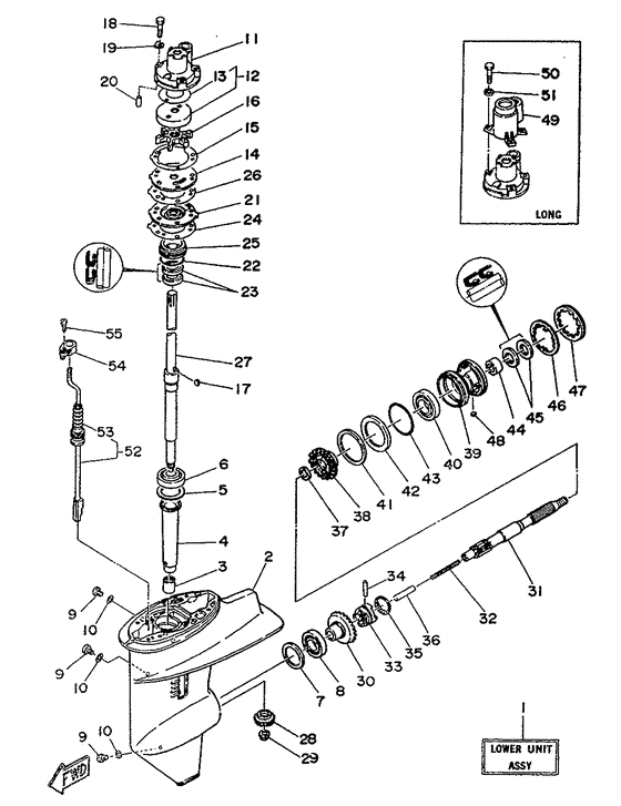 Lower casing привод 1
