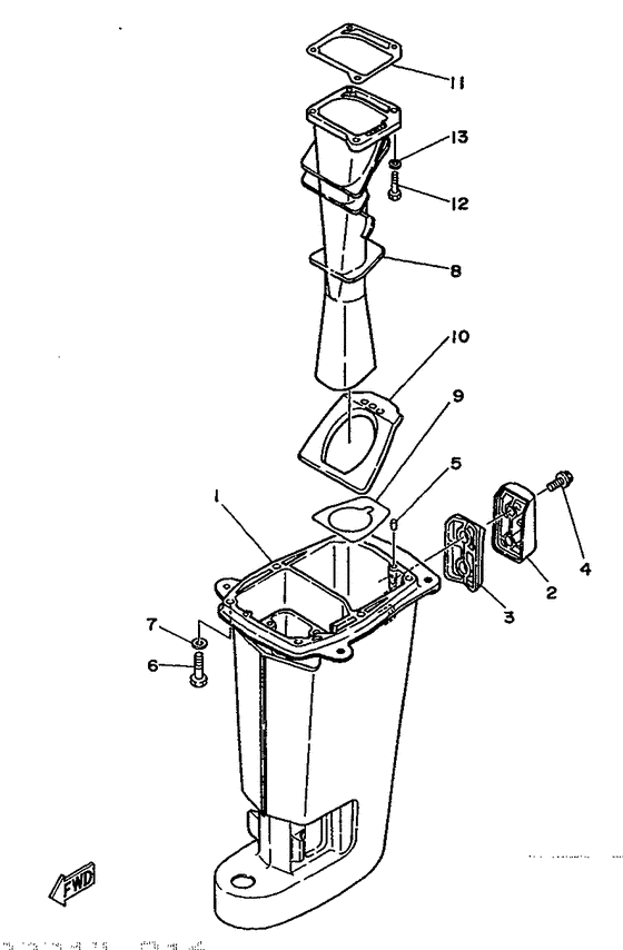 Upper casing