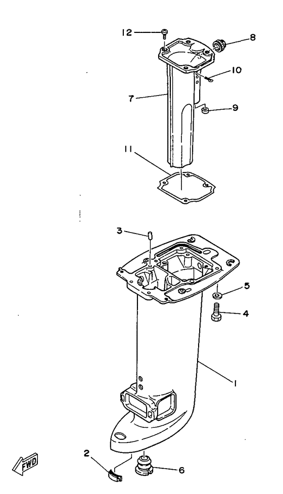 Upper casing