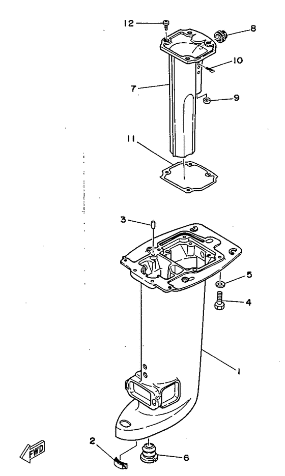 Upper casing