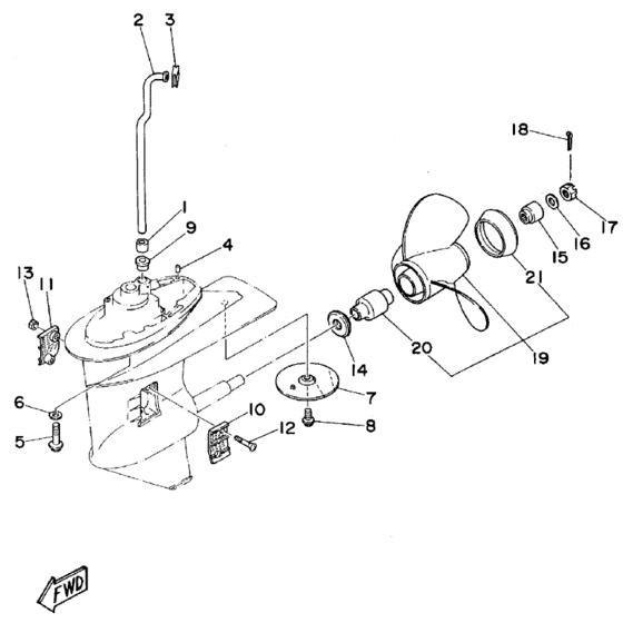 Lower casing привод