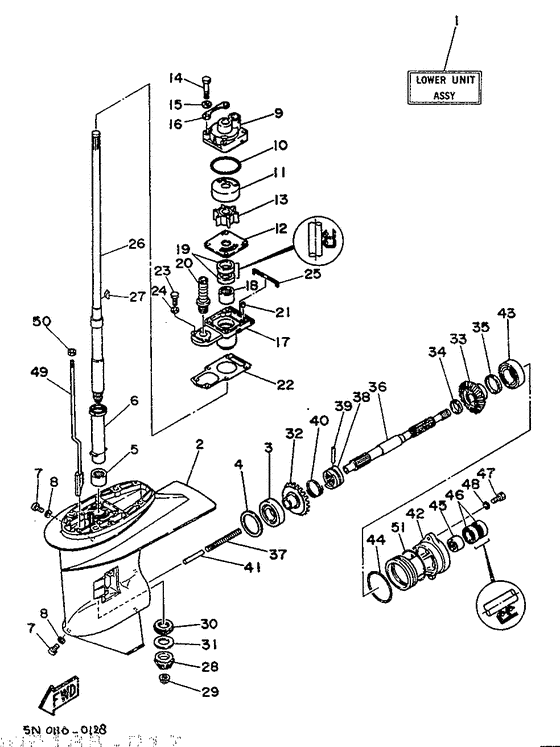 Lower casing привод 1