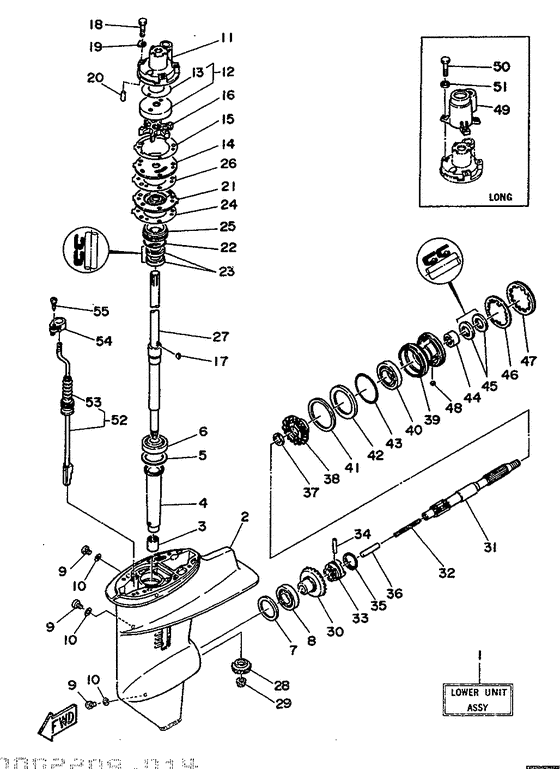 Lower casing привод 1