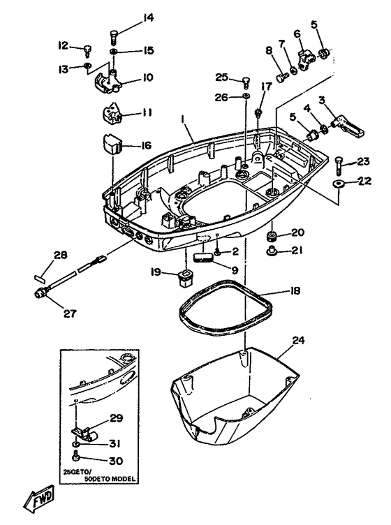 Bottom cowling