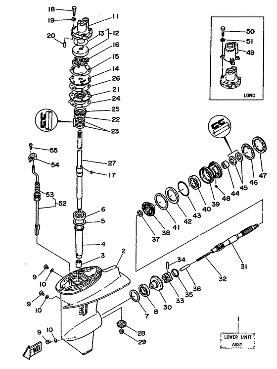 Lower casing привод 1