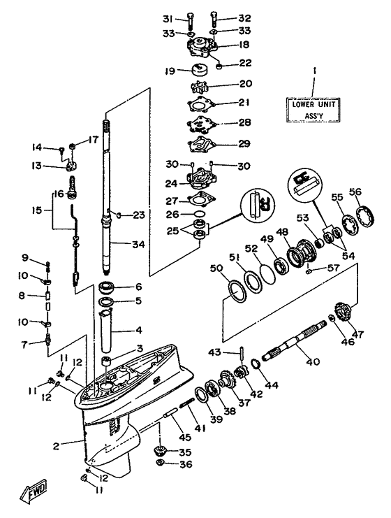 Lower casing привод 1