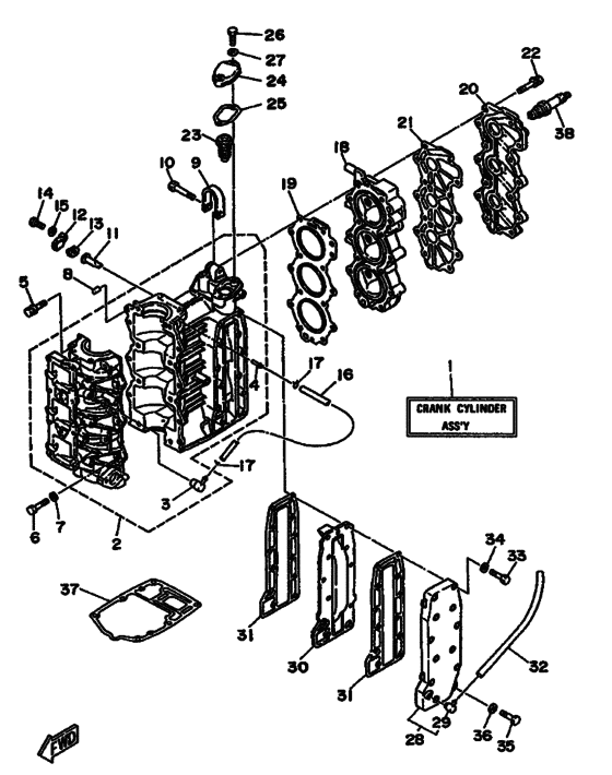 Цилиндр и картер