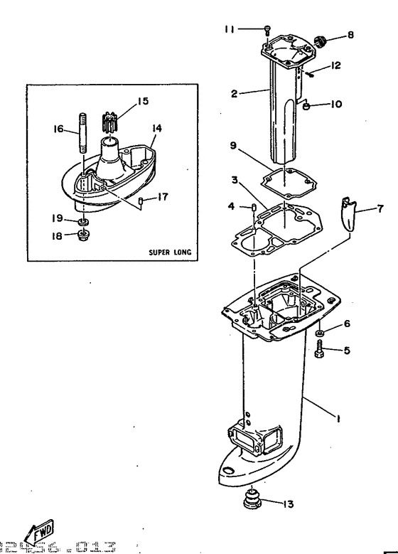 Upper casing