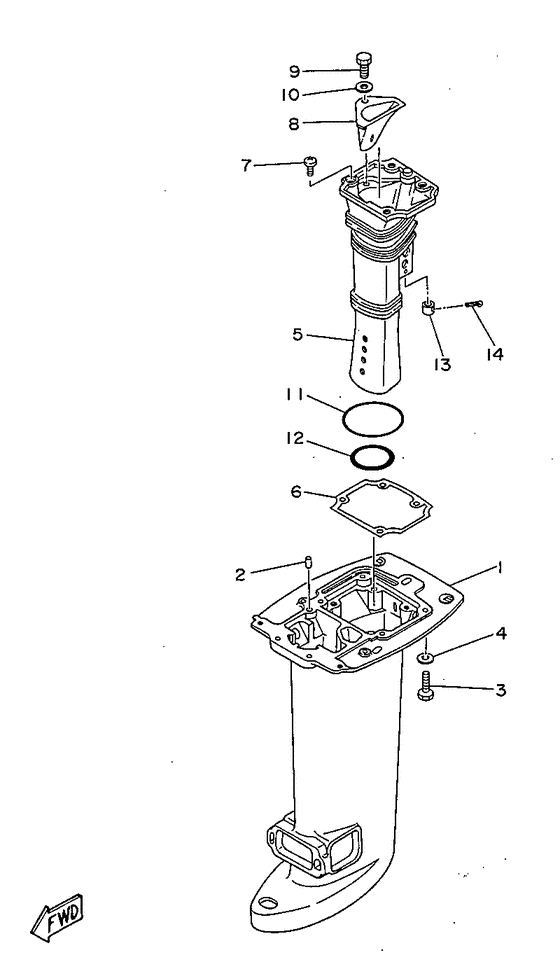 Upper casing