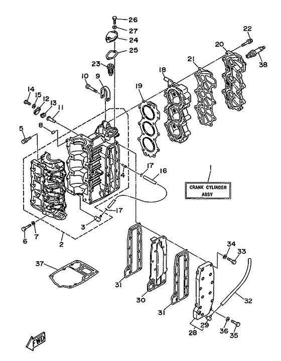 Cylinder. картер