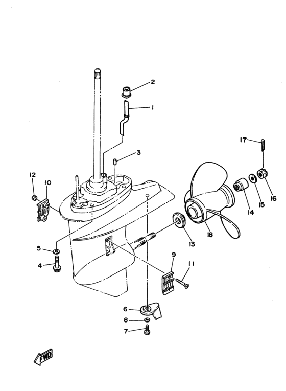 Lower casing привод