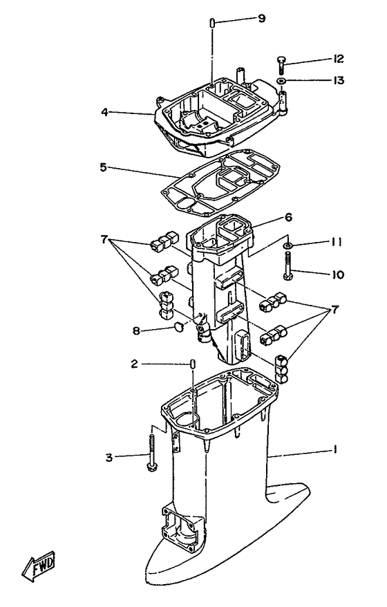 Upper casing