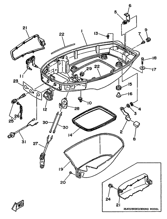 Bottom cowling