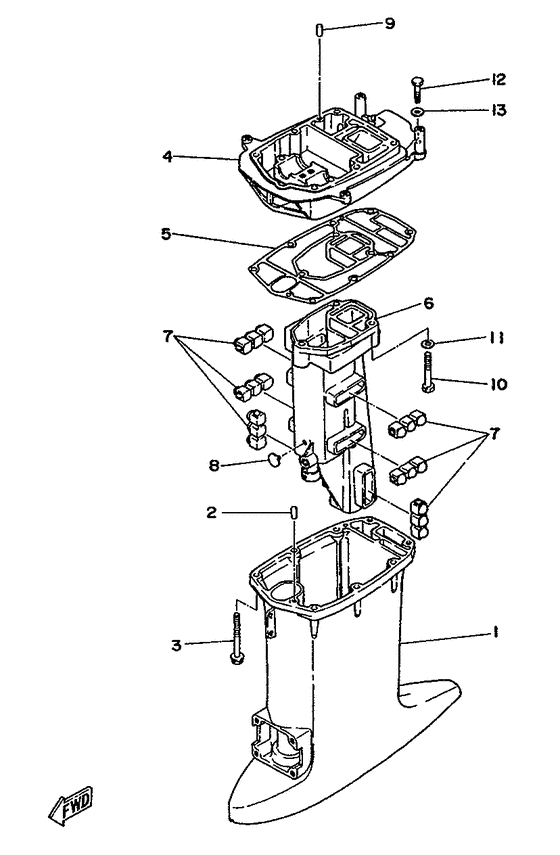 Upper casing