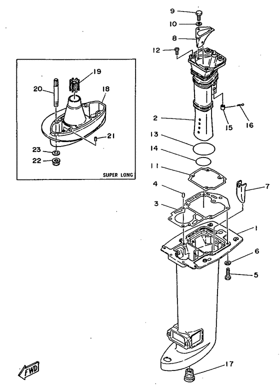 Upper casing