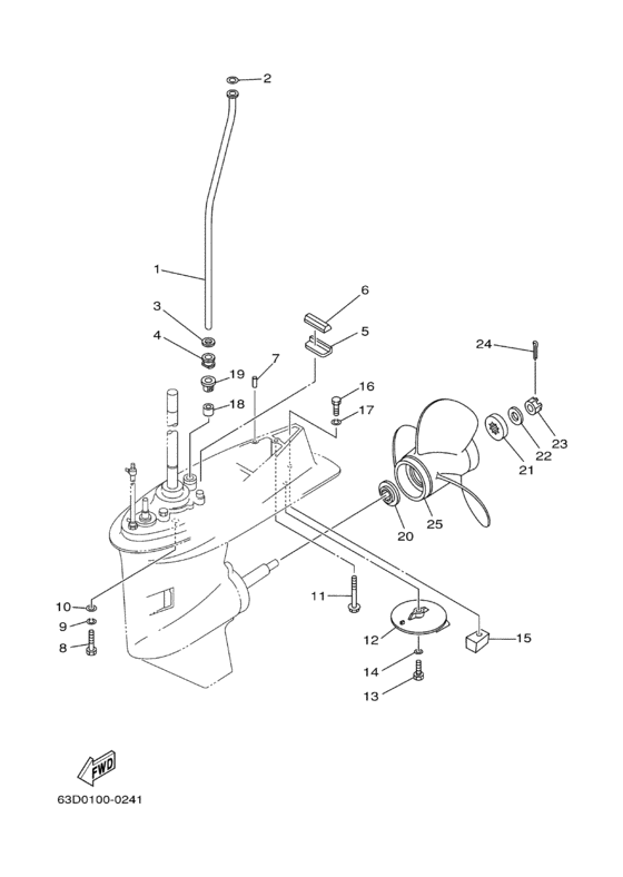 Lower casing привод
