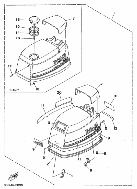 Top cowling в сборе