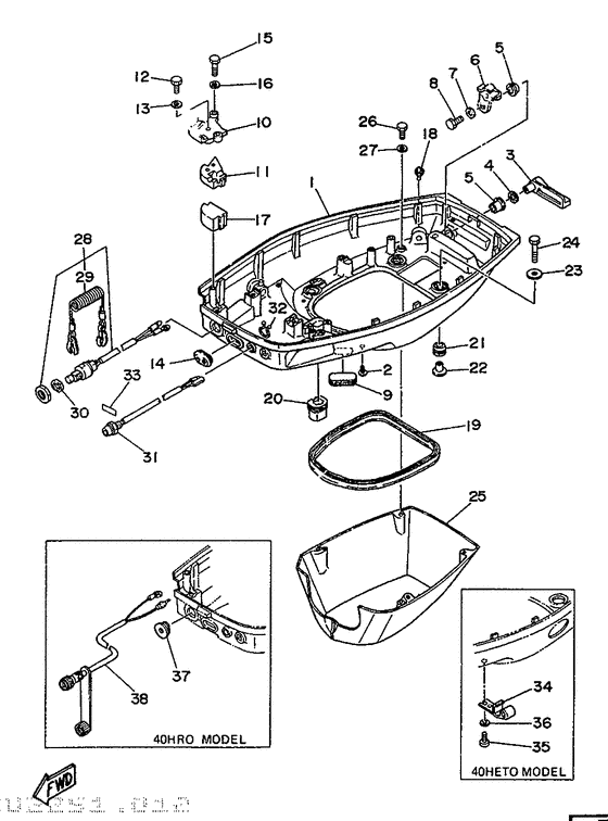 Bottom cowling