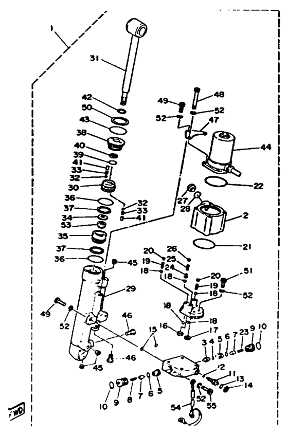 Power trim tilt в сборе