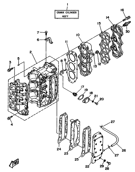 Cylinder. картер