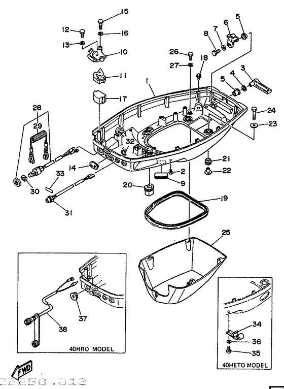 Bottom cowling