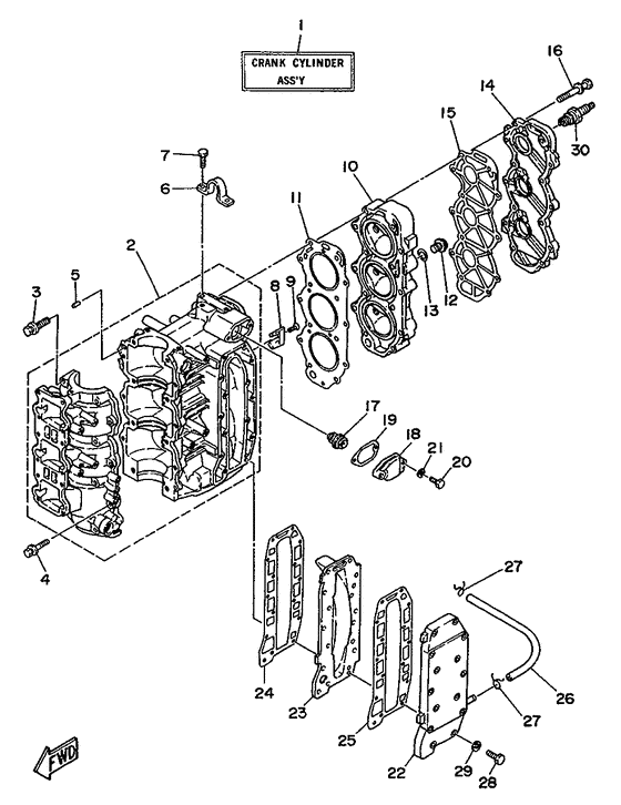 Cylinder. картер
