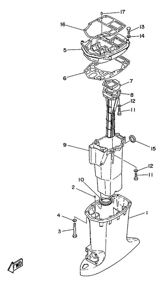 Upper casing