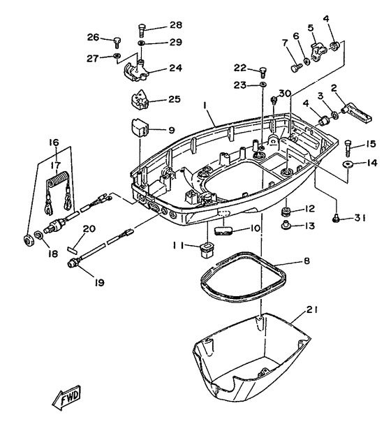 Bottom cowling