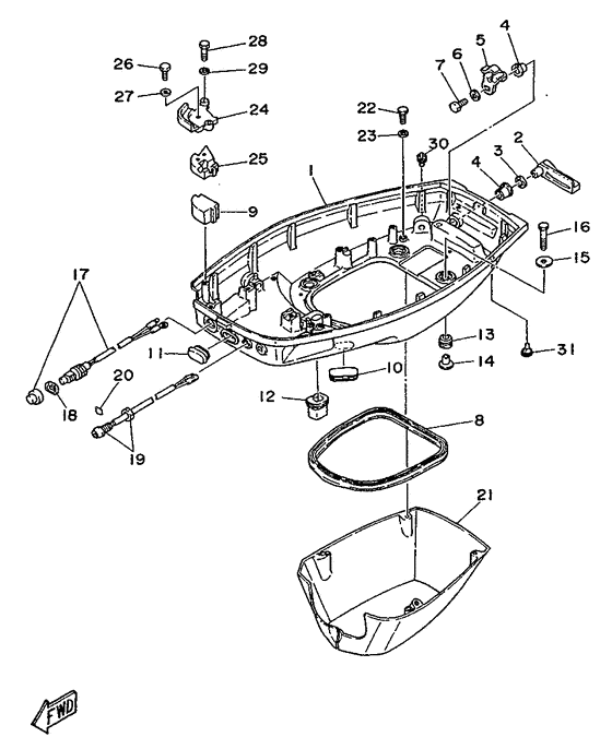 Bottom cowling