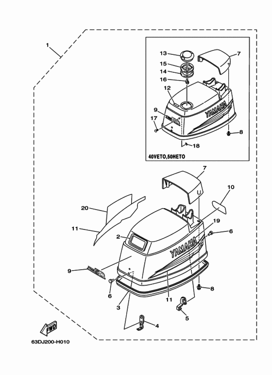 Top cowling