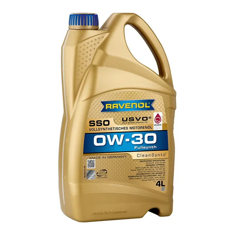 Моторное масло RAVENOL SSO 0W-30 (4 литра)