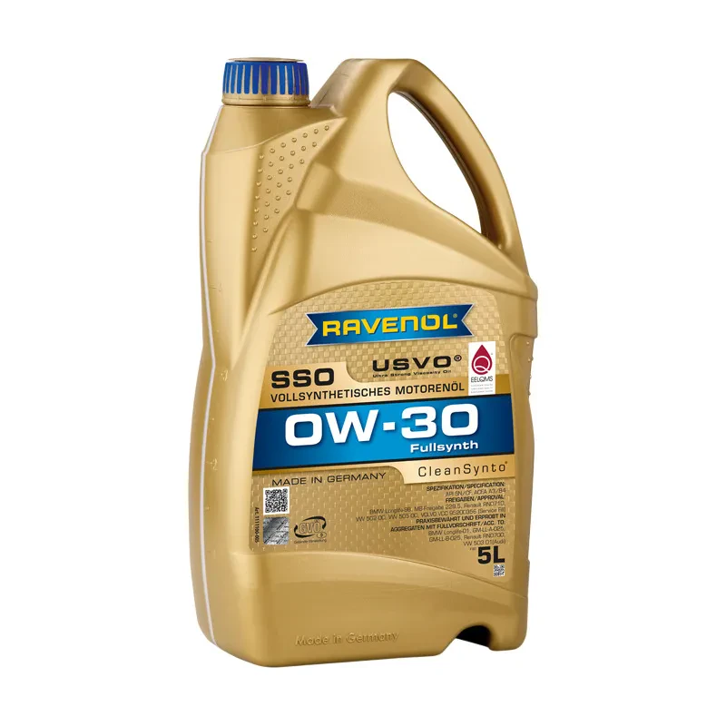 Моторное масло RAVENOL SSO 0W-30 (5 литров)