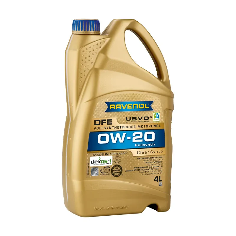 Моторное масло RAVENOL DFE 0W-20 (4 литра)