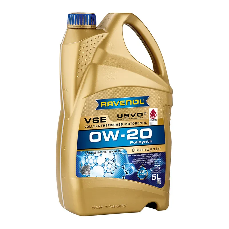 Моторное масло RAVENOL VSE 0W-20 (5 литров)