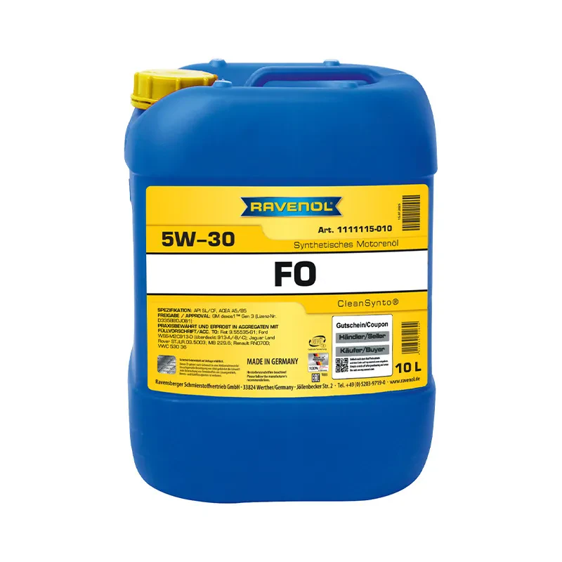 Моторное масло RAVENOL FO 5W-30 (10 литров)