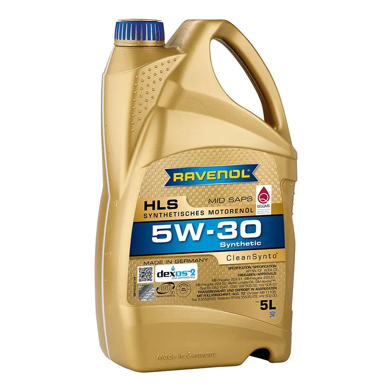 Моторное масло RAVENOL HLS 5W-30 (5 литров)