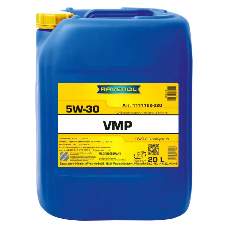 Моторное масло RAVENOL VMP 5W-30 (20 литров)
