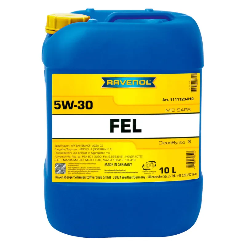 Моторное масло RAVENOL FEL 5W-30 (10 литров)