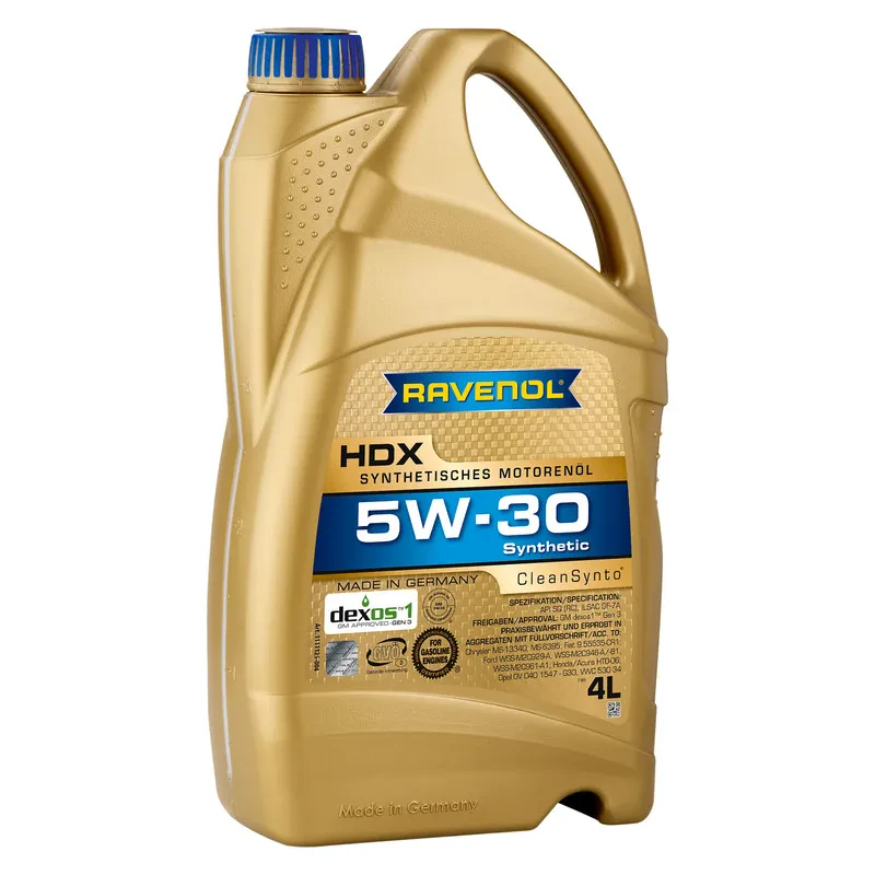 Моторное масло RAVENOL HDX 5W-30 (4 литра)