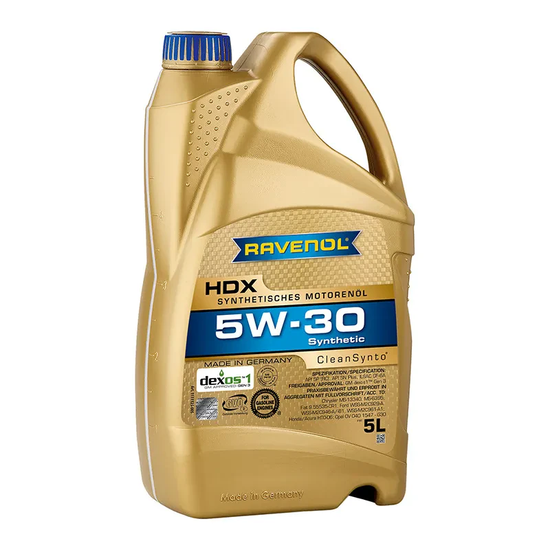 Моторное масло RAVENOL HDX 5W-30 (5 литров)