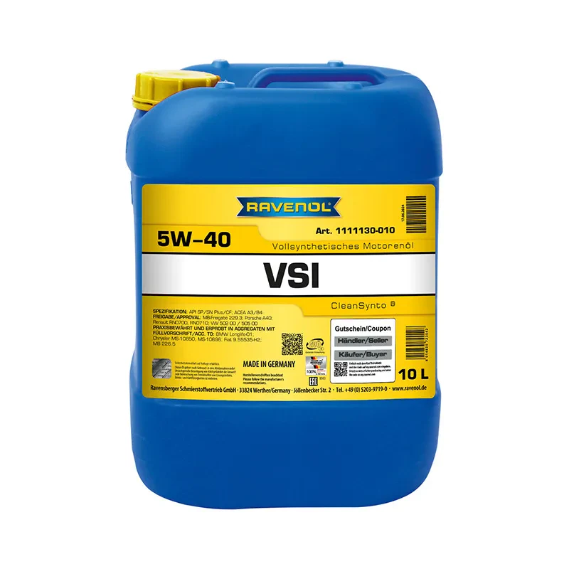 Моторное масло RAVENOL VSI 5W-40 (10 литров)