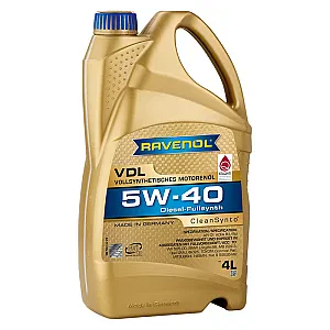 Моторное масло RAVENOL VDL 5W-40 (4 литра)