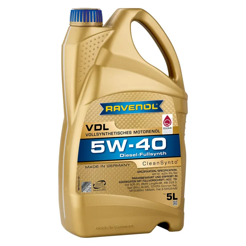 Моторное масло RAVENOL VDL 5W-40 (5 литров)