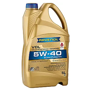Моторное масло RAVENOL VDL 5W-40 (5 литров)