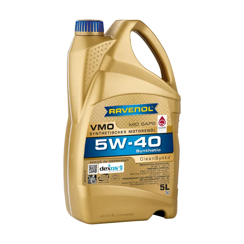 Моторное масло RAVENOL VMO 5W-40 (5 литров)
