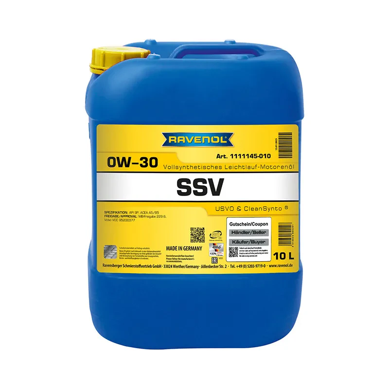 Моторное масло RAVENOL SSV Fuel Economy 0W-30 (10 литров)